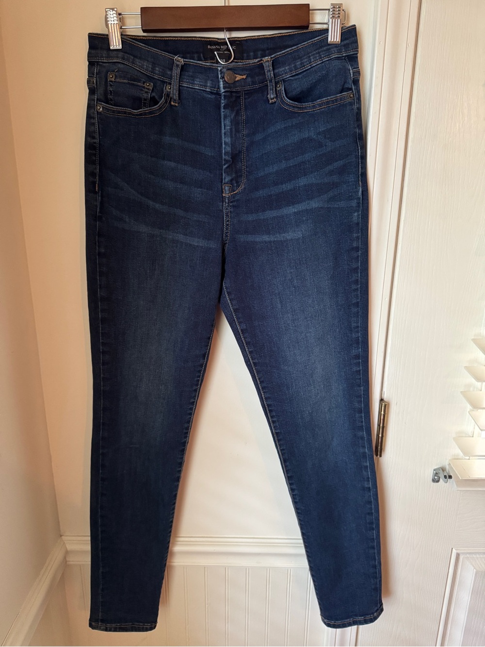 Banana Republic High Rise Skinny Jeans Dark Wash Denim Size 29/8